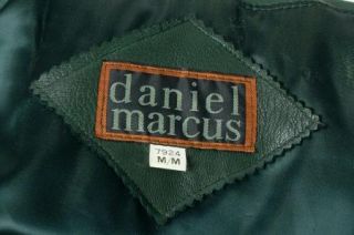Daniel Marcus Womens Ladies Dark Green Soft Lamb Skin Leather Coat