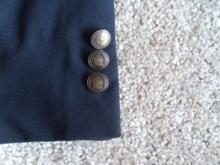  Navy Wool Spor Coat Blazer 3 Button by Daniel Gray Free SHIP
