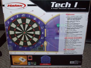  Tech I 8 Player Electronic Dartboard Cabinet w 21 Games Cricket