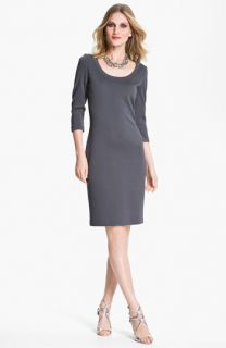 St. John Collection Scoop Neck Milano Knit Dress