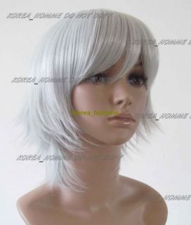 Final Fantasy 13 Hope Estheim White Grey Cosplay Wig