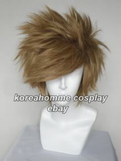 Kingdom Hearts II Cosplay Wig Roxas Brown Blonde Style