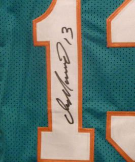 DAN MARINO AUTOGRAPHED/SIGNED MIAMI DOLPHINS TEAL SIZE XL JERSEY