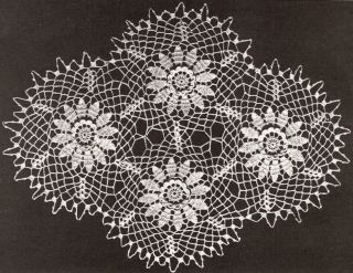 Vintage Antique Irish Crochet Flowers Motifs Patterns