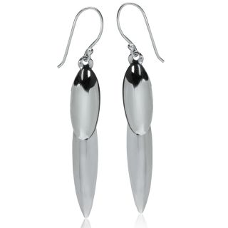 925 Sterling Silver Geometric Dangle Hook Earrings KBRT