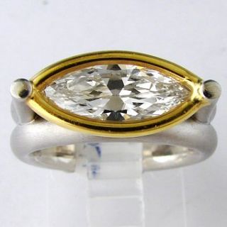 50 Ct Marquise Cut Diamond Ladies Ring in Platinum