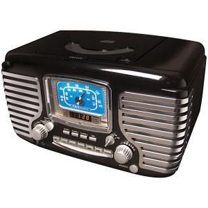 Crosley Corsair Alarm Clock Radio CD Player CR612 BK