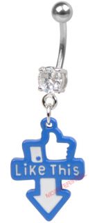  Facebook Cute Sexy Girly Belly Button Navel Ring Body Jewelry