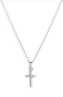 Marathon Silver & Diamond Cross Pendant (Infant)