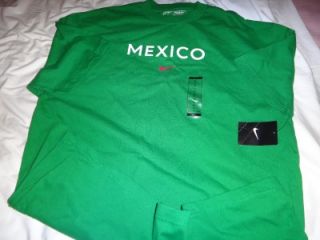 nike mexico soccer shirt 2xl xl l m mens nwt $ 28 00