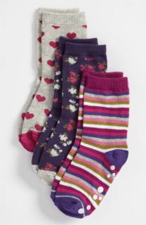  Pattern Party Crew Socks (3 Pack) (Toddler & Little Girls)