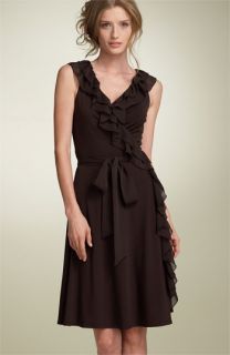 Suzi Chin for Maggy Boutique Sleeveless Ruffle Wrap Dress