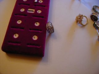 tacori iv sterling 6 stone ring size 7