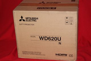 Mitsubishi Electric WD620U DLP Projector WXGA 4000 Lumens HDMI HDTV