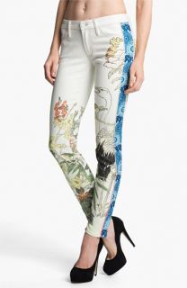 MOTHER The Looker Mixed Print Skinny Jeans (The Scent of Sake)