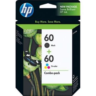 HP Hewlett Packard 60 Combo Pack Black Tri Color Ink Cartridges