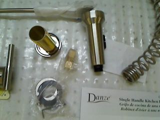 Danze D455158SS Parma Single Handle Pre Rinse Faucet, Stainless Steel
