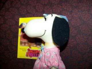 1958 68 Peanuts Characters SNOOPY & BELLE, Articulated Figurine Papers