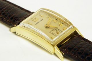 Vintage 14k Yellow Gold Hamilton Brock Manual Wind 19 Jewel Watch ~ No