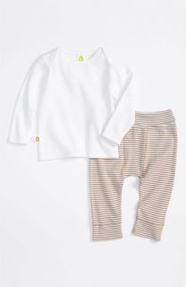 Stem Organic Cotton Thermal Top & Stripe Leggings (Infant)