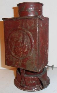 Antique Kodak Darkroom Oil Kerosene Tin Safelight Lamp