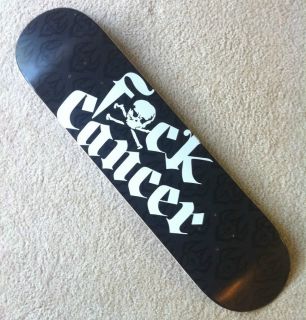 Darkstar 2011 Chet Thomas FXCK Cancer Skateboard Deck Pro Model