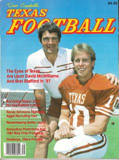 1987 Dave Campbells Texas Football Magazine Stafford
