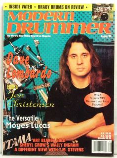 Modern Drummer Magazine Dave Lombardo Slayer Jon Christensen Moyes