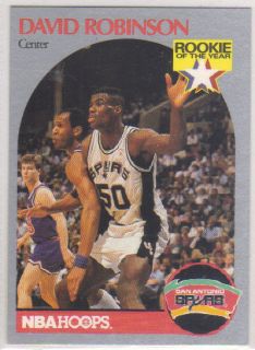 David Robinson 1990 1 Hoops Rookie of Year Card 270