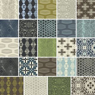David Butler Parson Gray Curious Nature 6 5 Quilting Fabric Squares