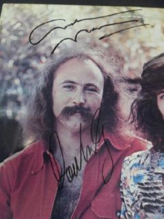 David Crosby Graham Nash Signed LP Autograph Original