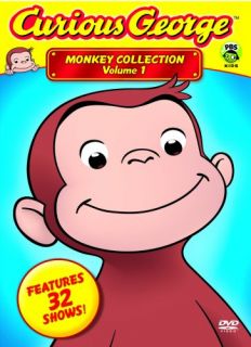 Curious George Monkey Collection Vol 1 New SEALED 4 DVD