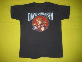 1982 David Johansen Vtg Tour T Shirt New York Dolls OG