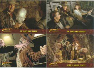 Indiana Jones The Kingdom of The Crystal Skull 2008 Complete Card Set