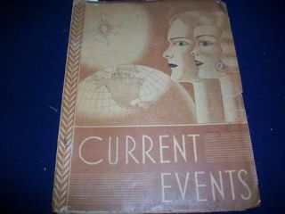 1937 1938 Current Events Bound Newspaper Vol BT 5550