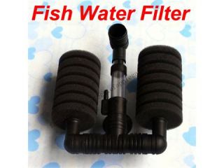 New 2 Sponge Water Bio Filter Aquarium Fish Tank Filter