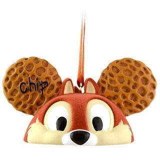Disney Parks Chip and Dale Mickey Ear Hat Ornament Limited Edition