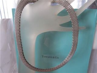 tiffany co somerset mesh sterling silver necklace