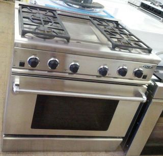 DCS 36 Slide in Gas Range Stainless with Griddle RGS364GD