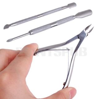 Cuticle Spoon Pusher Pedicure Nipper Clipper Cutter