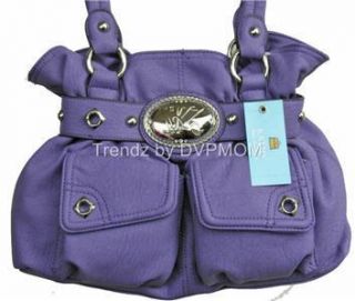  Van Zeeland Grape Flap Dance Belt Shopper Bag Purse Purple