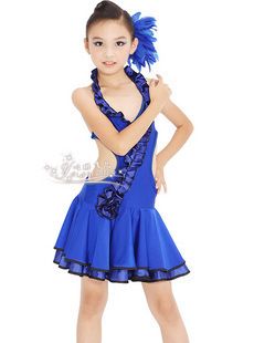  Latin Salsa Ballroom Dance Dress Girls Dancewear Costumes FY039