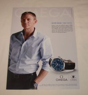 2011 Daniel Craig Omega Watch Ad Page James Bond