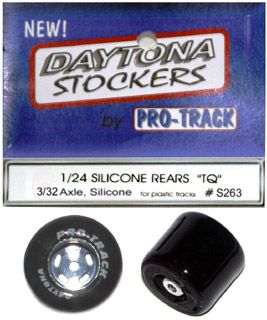  Silicone Coated Daytona Stockers .910x.800x3/32 Slot Car Rear Tires