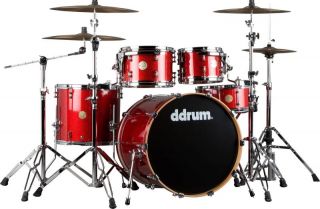Ddrum Dios Maple Drum Set w Hardware Red Cherry SPKL