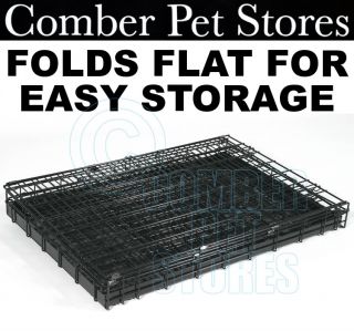 Dog Pet Cage Bed Metal Tray Quilted Bedding 24 30 36 42 48 s M L