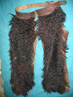 Antique Early 1900s Angora Wooly Chaps Henry L Kuck The Dalles or