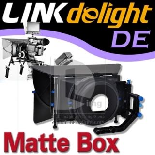  Matte Box for Follow Focus Rod Rail System DSLR Rig 5D2 60D 7D