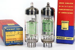 NOS (New Old Stock) DARIO MINIWATT EABC80 vintage electron tube made