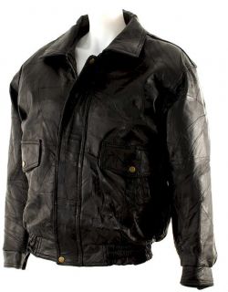  Leather Bomber Style Lined Jacket by The Dakota Leather Company